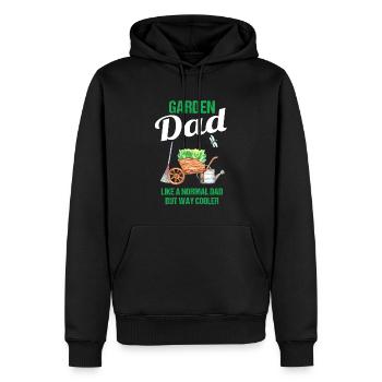 Garten Papa Lustiger Spruch Geschenk Herren - Männer Premium Bio Hoodie - Schwarz - Vorne - Nico (187cm)