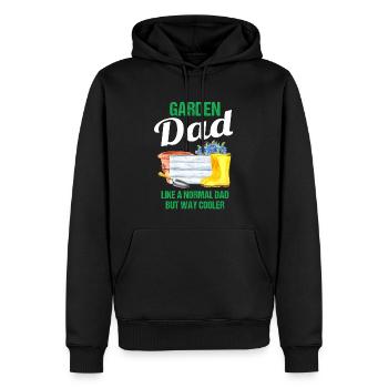 Garten Papa Lustiger Spruch Geschenk Herren - Männer Premium Bio Hoodie - Schwarz - Vorne - Nico (187cm)