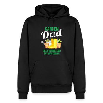 Garten Papa Lustiger Spruch Geschenk Herren - Männer Premium Bio Hoodie - Schwarz - Vorne - Nico (187cm)