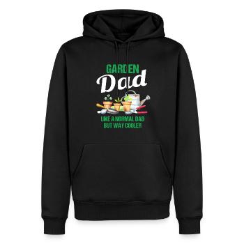Garten Papa Lustiger Spruch Geschenk Herren - Männer Premium Bio Hoodie - Schwarz - Vorne - Nico (187cm)