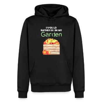 Jardin Drôle de dicton Jardinier amateur Idée cadeau - Sweat à capuche Premium bio Homme - noir - Devant - Nico (187cm)