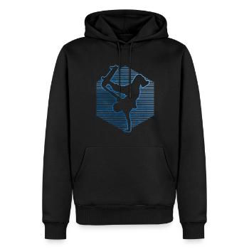 Skateboard Hommes Skateboarders Skating Femmes - Sweat à capuche Premium bio Homme - noir - Devant - Nico (187cm)