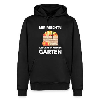 Garten Lustiger Spruch Hobbygärtner Geschenkidee - Männer Premium Bio Hoodie - Schwarz - Vorne - Nico (187cm)
