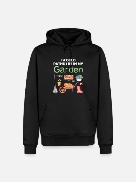Garden Funny Saying Hobby Gardener Gift Idea - Men’s Premium Organic Hoodie - black