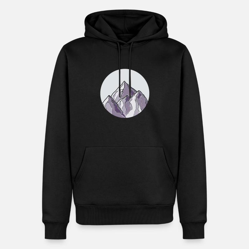 Randonnée Randonnées Ran - Sweat à capuche Premium bio Homme - noir