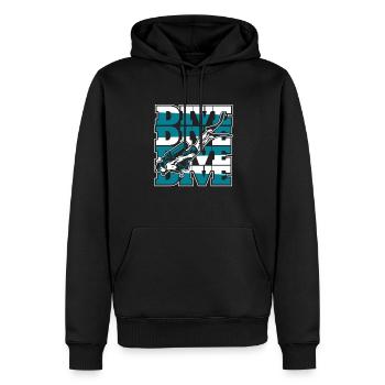 Dive Tauchermaske Taucherflossen Taucherbrille - Männer Premium Bio Hoodie - Schwarz - Vorne - Nico (187cm)