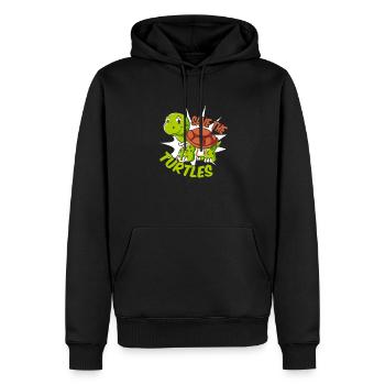 Save The Turtles Riesenschildkröte Schildkröte - Männer Premium Bio Hoodie - Schwarz - Vorne - Nico (187cm)