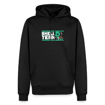 Shell Yeah Riesenschildkröte Landschildkröte - Männer Premium Bio Hoodie - Schwarz - Vorne - Nico (187cm)