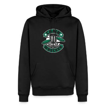 Chain Wrecker Frisbee Golf Korb Scheibe Disc - Männer Premium Bio Hoodie - Schwarz - Vorne - Nico (187cm)