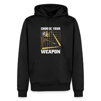 Choose Your Weapon Kaulquappe Laubfrosch Kröte - Männer Premium Bio Hoodie - Schwarz - Vorne - Nico (187cm)