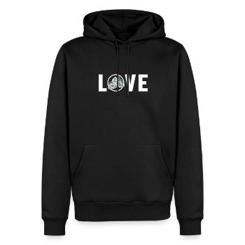Love Motorschlitten Schneemotorrad Motoneige - Sweat à capuche Premium bio Homme - noir - Devant - Nico (187cm)