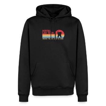 Dental Lab Tech more than a Job Zahnlabor - Men’s Premium Organic Hoodie - black - Front - Nico (187cm)