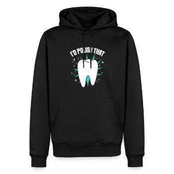 Je vernirais ce laboratoire dentaire laboratoire dentaire - Sweat à capuche Premium bio Homme - noir - Devant - Nico (187cm)