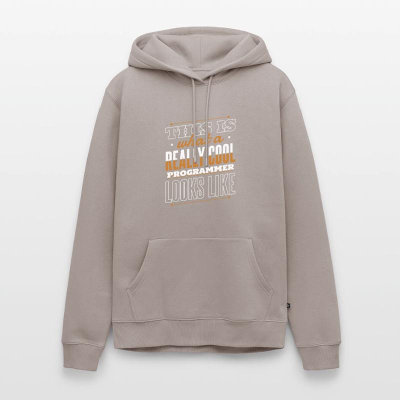 What A Really Cool Programmer Looks Like Coder Männer Premium Bio Hoodie