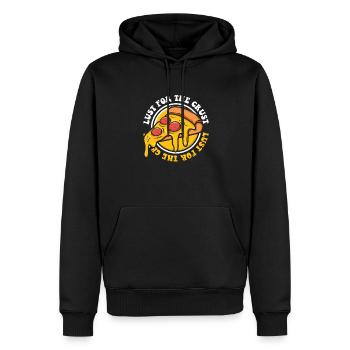 Lust For The Crust Pizza Plateau Pizza Four à pizza - Sweat à capuche Premium bio Homme - noir - Devant - Nico (187cm)