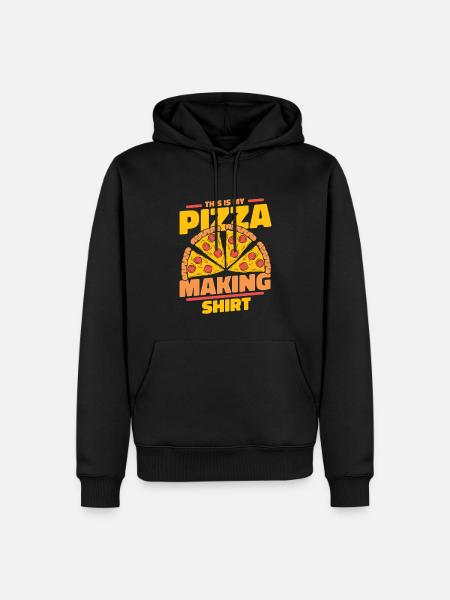 This Is My Pizza Making Clothing Pizza Oven Pizza - Men’s Premium Organic Hoodie - black