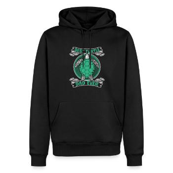 Meilleur père tortue de tous les temps Wasserschildkröte Schildkröte - Sweat à capuche Premium bio Homme - noir - Devant - Nico (187cm)