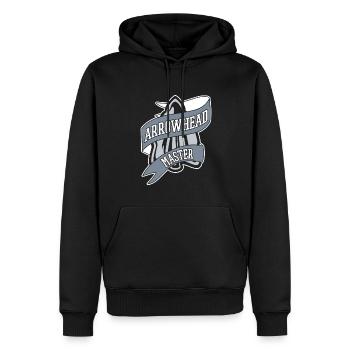 Arrowhead Master Jagdspitzen Arrowhead Hunter - Männer Premium Bio Hoodie - Schwarz - Vorne - Nico (187cm)