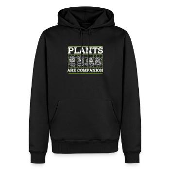 Plants Are Companion Schrebergarten Kleingarten - Männer Premium Bio Hoodie - Schwarz - Vorne - Nico (187cm)