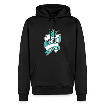 Crown Whisperer Laboratoire dentaire Laboratoire dentaire - Sweat à capuche Premium bio Homme - noir - Devant - Nico (187cm)