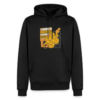 Je possède une banane de serpent de nouilles Chunky inoffensive - Sweat à capuche Premium bio Homme - noir - Devant - Nico (187cm)
