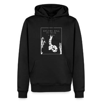 Boule de banane Python Hanzi Chinois Hanzi Snake Banane - Sweat à capuche Premium bio Homme - noir - Devant - Nico (187cm)