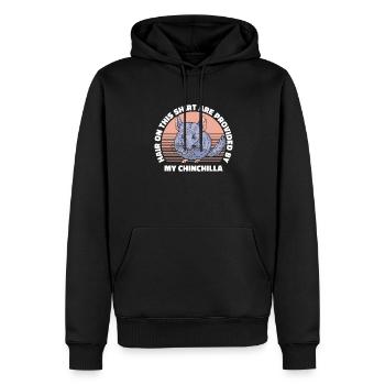 Hairs Are Provided By My Chinchilla Kurzschwanz - Männer Premium Bio Hoodie - Schwarz - Vorne - Nico (187cm)