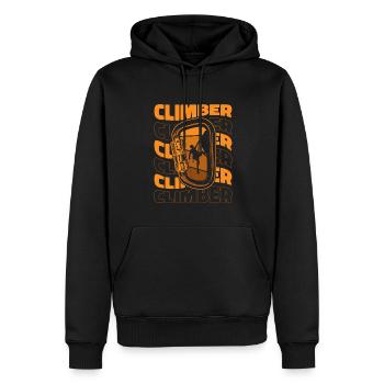 Climber Alpinklettern Sportklettern Speedklettern - Männer Premium Bio Hoodie - Schwarz - Vorne - Nico (187cm)