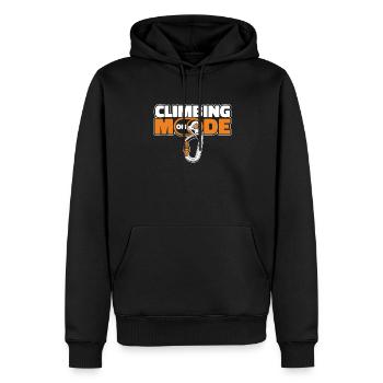 Mode escalade sur l’escalade sportive Escalade de vitesse - Sweat à capuche Premium bio Homme - noir - Devant - Nico (187cm)