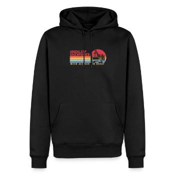 Abschleppwagenfahrer mehr als ein Beruf - Männer Premium Bio Hoodie - Schwarz - Vorne - Nico (187cm)