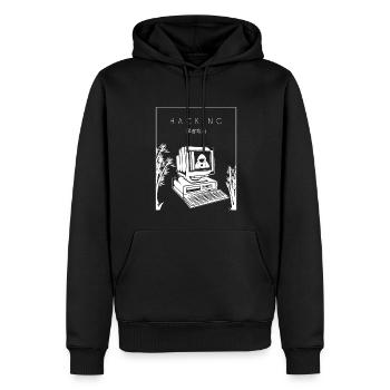 Hacking Chinese Hanzi Social Engineering Phishing - Men’s Premium Organic Hoodie - black - Front - Nico (187cm)
