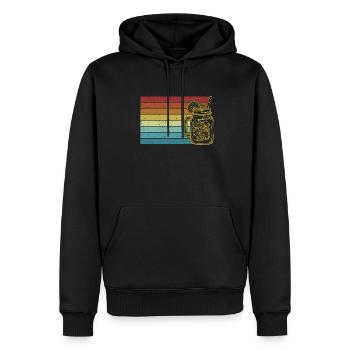 Retro Lemonade Lemonade Vendeur - Sweat à capuche Premium bio Homme - noir - Devant - Nico (187cm)