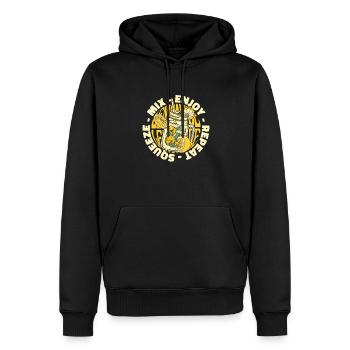 Squeeze Mix Profitez des amateurs de limonade répétés - Sweat à capuche Premium bio Homme - noir - Devant - Nico (187cm)