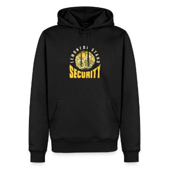Stand de limonade Sécurité Amateur de limonade - Sweat à capuche Premium bio Homme - noir - Devant - Nico (187cm)