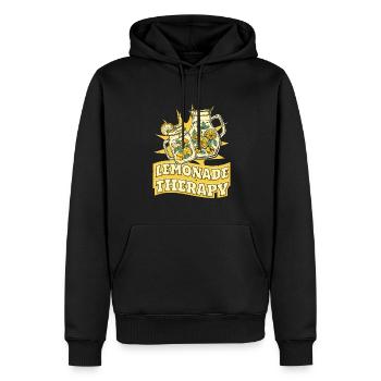 Lemonade Therapy Lemonade Vendeur Limonade - Sweat à capuche Premium bio Homme - noir - Devant - Nico (187cm)