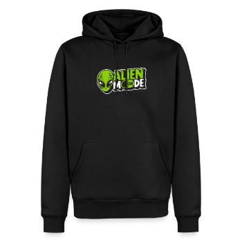 Mode extraterrestre sur Außerirdischer Ufo Conspiracy Alien - Sweat à capuche Premium bio Homme - noir - Devant - Nico (187cm)