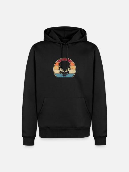 Alien UFO Conspiracy - Men’s Premium Organic Hoodie - black