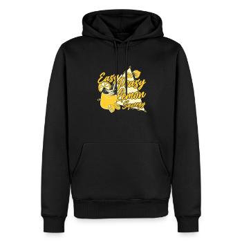 Easy Peasy Lemon Squeezy Limonade Liebhaber - Männer Premium Bio Hoodie - Schwarz - Vorne - Nico (187cm)