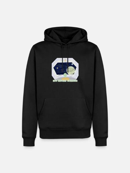 Into Another Dimension Alien UFO - Men’s Premium Organic Hoodie - black