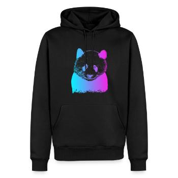 Pandabärenfreund Ailuropoda Melanoleuca Liebhaber - Männer Premium Bio Hoodie - Schwarz - Vorne - Nico (187cm)
