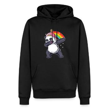 Dabbing Panda Panda Bär Freund Liebhaber Großer Panda - Männer Premium Bio Hoodie - Schwarz - Vorne - Nico (187cm)