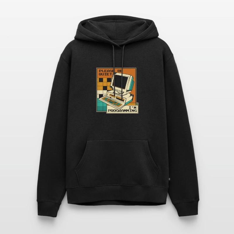 Please Be Quiet Software Engineer Developer Men’s Premium Organic Hoodie