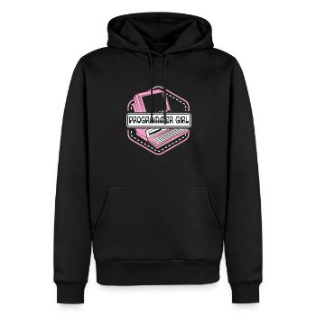 Programmeuse Ingénieur logiciel Développeur - Sweat à capuche Premium bio Homme - noir - Devant - Nico (187cm)