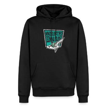 Windsurfers Gonna Surf Wellenreiter Surfer - Männer Premium Bio Hoodie - Schwarz - Vorne - Nico (187cm)