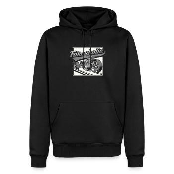 Trikeaholic Threewheeler Trikebike Tricycle - Men’s Premium Organic Hoodie - black - Front - Nico (187cm)
