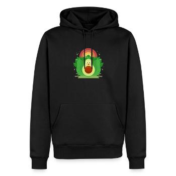 Végétaliens végétaliens végétaliens Véganisme végétarien - Sweat à capuche Premium bio Homme - noir - Devant - Nico (187cm)