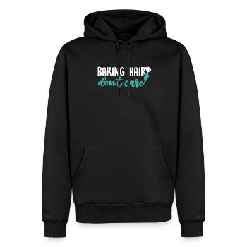 Cuisson des cheveux Ne s’en soucie pas Boulangerie Chef pâtissier - Sweat à capuche Premium bio Homme - noir - Devant - Nico (187cm)