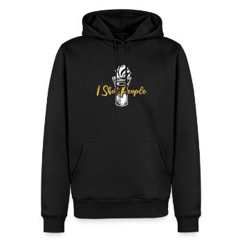 I Shot People Barmann Bartender Mixologist - Männer Premium Bio Hoodie - Schwarz - Vorne - Nico (187cm)