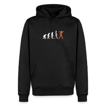 Carpenter Evolution Schreiner Holzmechaniker - Männer Premium Bio Hoodie - Schwarz - Vorne - Nico (187cm)