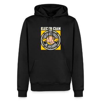Nothing Shocks Me Anymore Electrician - Men’s Premium Organic Hoodie - black - Front - Nico (187cm)
